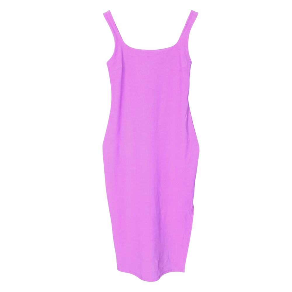 Beyond Yoga Purple Icon Midi Dress Women's Medium Casual Workout NWT $118 Retail